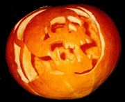 self-made Jack-o-lantern